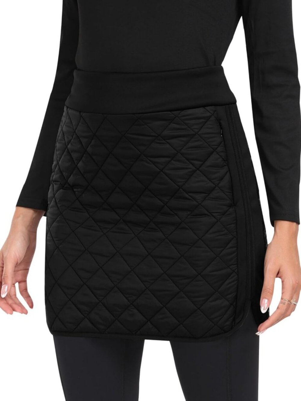 Warm Insulated Quilted Puffer Skirt for Winter Hiking, Running, Golf & Outdoor